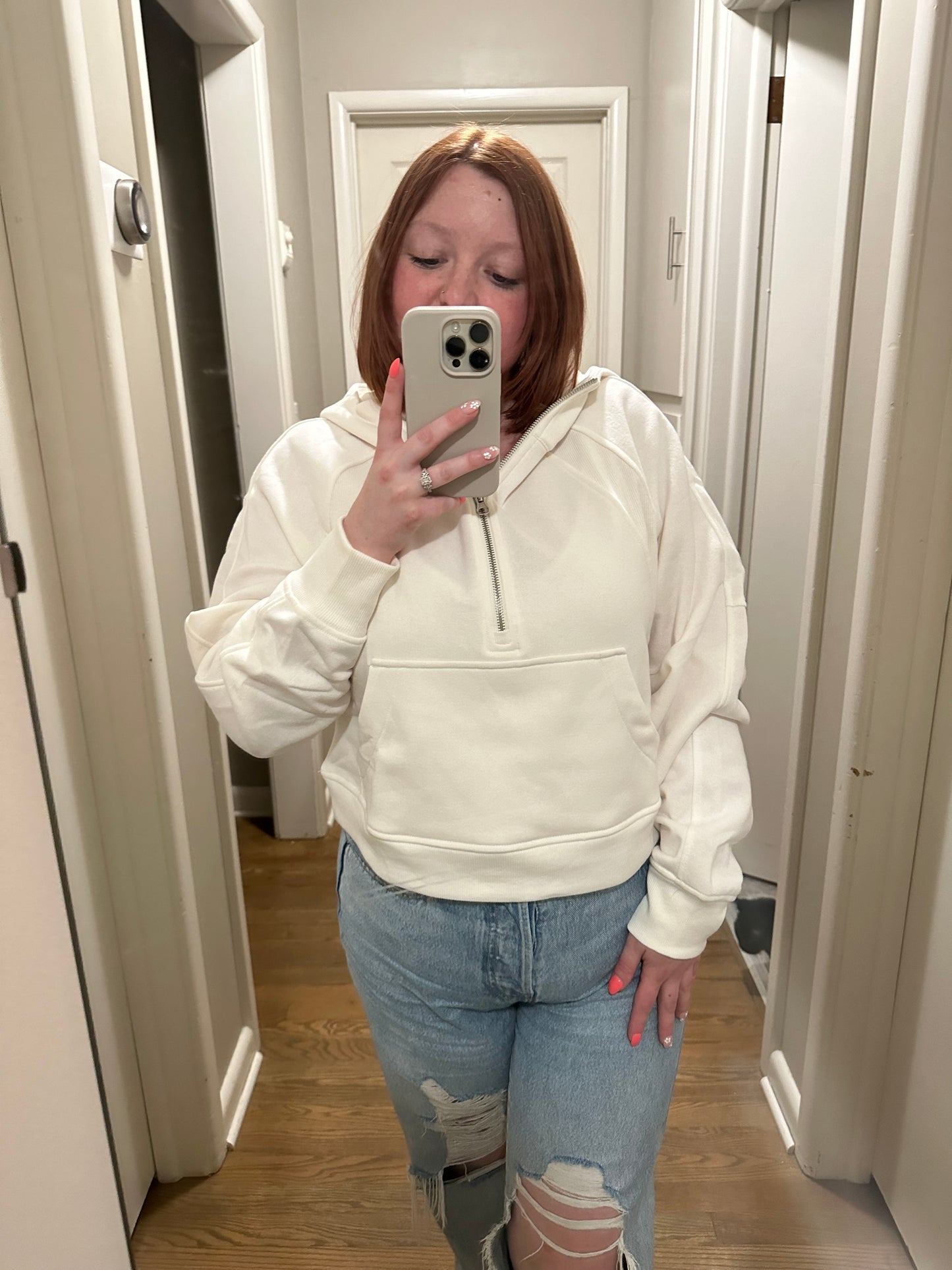 Ivory Quarter Zip