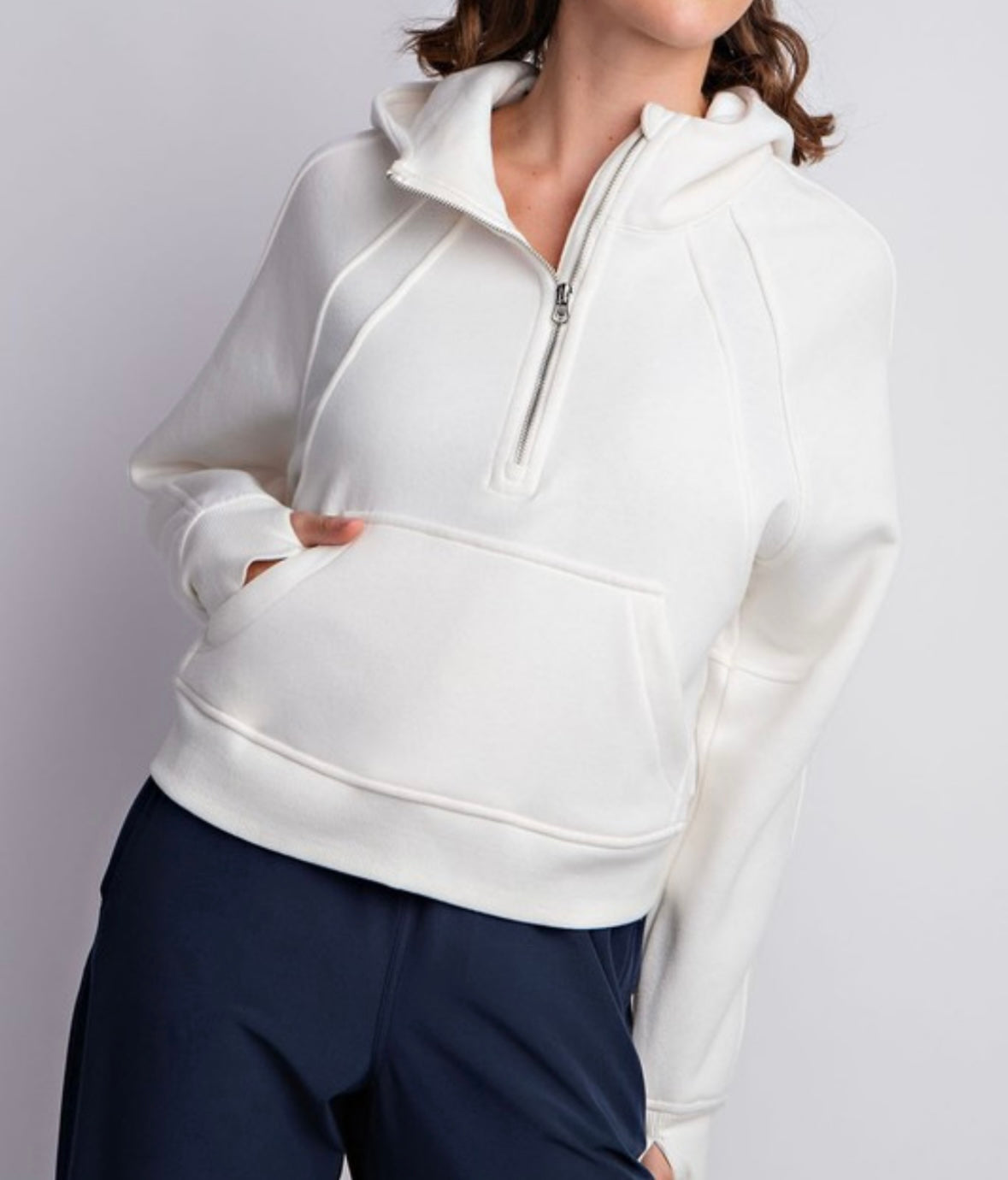 Ivory Quarter Zip